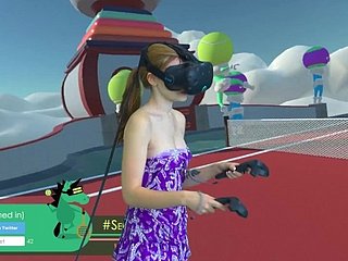 A realidade virtual e peitos reais