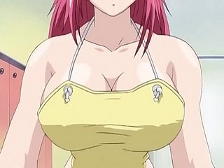 mulheres de seios grandes têm um trine sem censura Anime Hentai