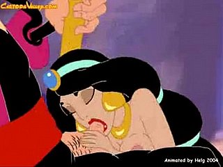 Arabian Bedtime - Princesse Jasmine baisée par le mauvais sorcier