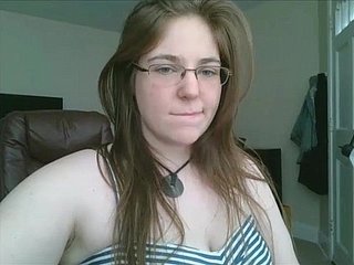 Fat tiener on every side glazen masturbeert op webcam