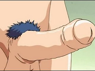 Bondage hentai meisje hete knocker en dildo neuken door shemale anime