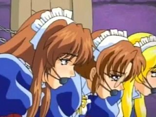 Mooie dienstmeisjes in openbare thraldom - Hentai anime -seks