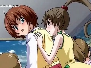 Anime Teen Sexual intercourse Slave dostaje owłosioną cipkę wywierconą szorstką