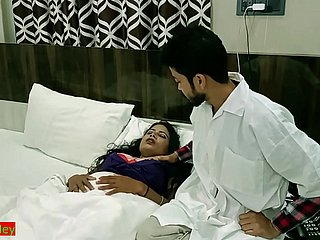 Indian Therapeutic Pupil Hot xxx seks z pięknym pacjentem! Hindi wirusowy seks