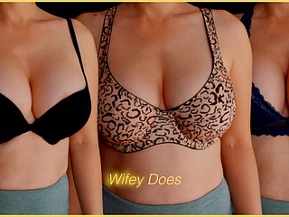 Wifey tries on high choice bras be required of your lark - Accoutrement 1